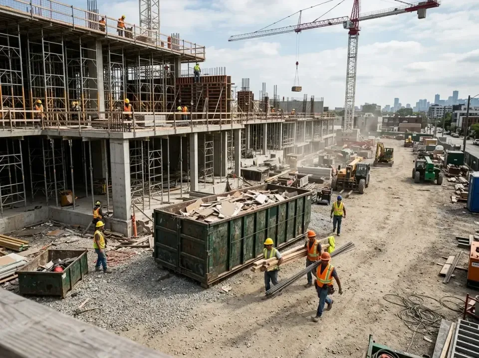 commercial-construction-site-w-002 — frequently asked questions, Low Cost Construction Dumpster Rental in Lebanon, VA